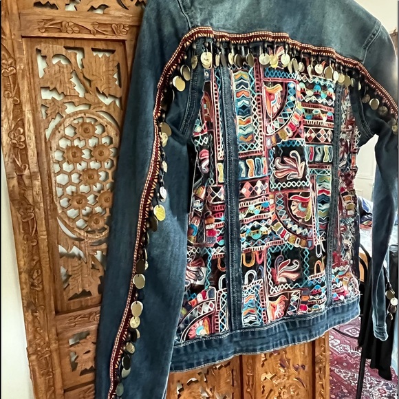 Tesoro | Jackets & Coats | Tesoro Moda Jean Jacket With Embroidery